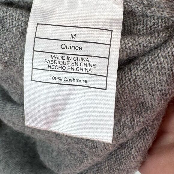 Quince Mongolian Cashmere Textured Sweater Dress M - Picture 8 of 9